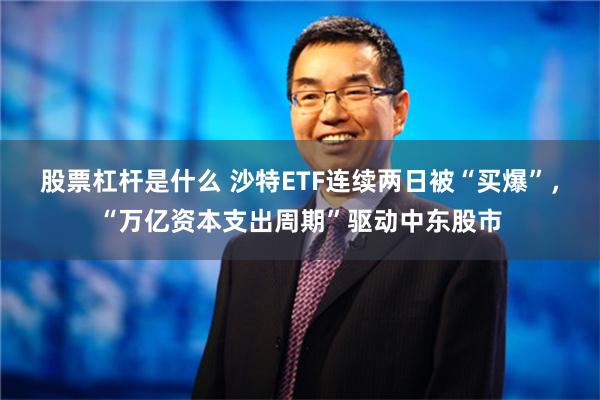 股票杠杆是什么 沙特ETF连续两日被“买爆”，“万亿资本支出周期”驱动中东股市