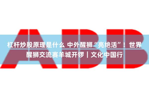 杠杆炒股原理是什么 中外醒狮“亮绝活”！世界醒狮交流赛羊城开锣｜文化中国行