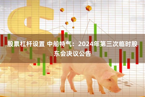 股票杠杆设置 中船特气：2024年第三次临时股东会决议公告